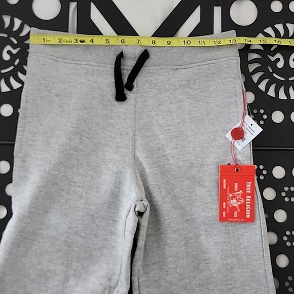 True Religion Youth Heather Gray Fleece Sweat Shorts Large - Picture 7 of 14